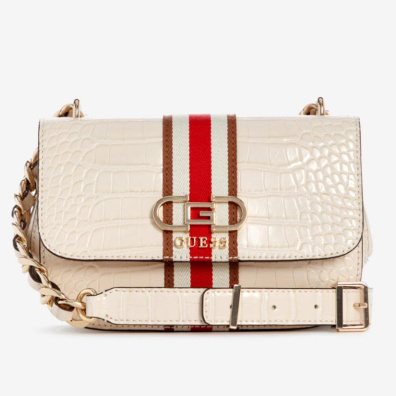 Τσάντα Χιαστί Guess  CG930720-STONE Μπεζ