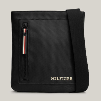 Τσάντα Χιαστί Tommy Hilfiger Pique Mini AM0AM11783-BDS Μαύρο