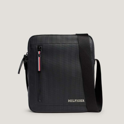 Τσαντάκι Χιαστί Tommy Hilfiger AM0AM12355-BDS Μαύρο