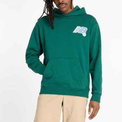 Φούτερ Με Κουκούλα New Balance MT43563-MHN Πράσινο