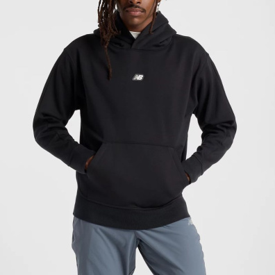 Φούτερ Με Κουκούλα New Balance MT44583-BK Μαύρο