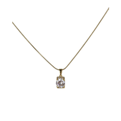 Αλυσίδα λαιμού με πέτρα MSN-11 - Χρυσό