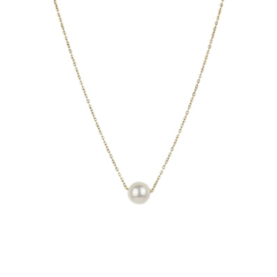 Αλυσίδα λαιμού με πέρλα  DJ-083 - Χρυσό