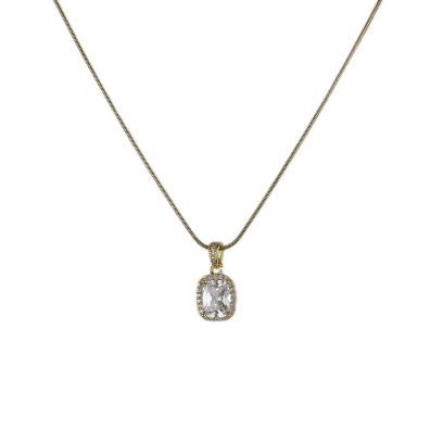 Αλυσίδα λαιμού με πέτρα MSN-12 - Χρυσό