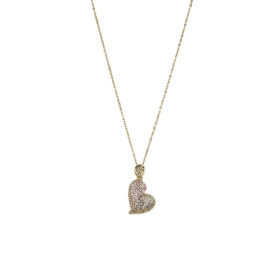 Αλυσίδα λαιμού καρδιά DJ-061 - Χρυσό