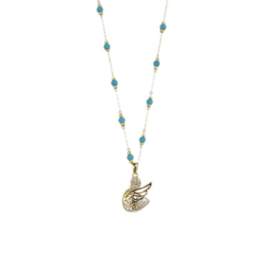 Αλυσίδα λαιμού με κύκνο MSN-1 - Χρυσό