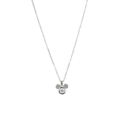 Αλυσίδα λαιμού minnie DJ-070 - Ασημί