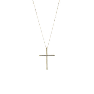 Αλυσίδα λαιμού με σταυρό DJ-046 - Χρυσό