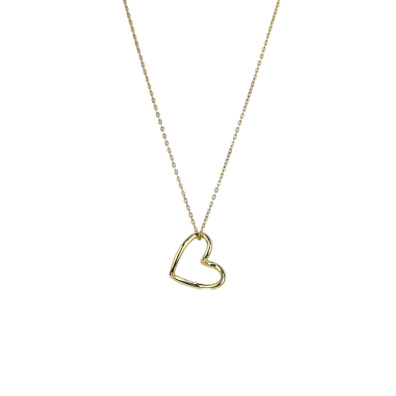 Αλυσίδα λαιμού με καρδιά DJ-066 - Χρυσό