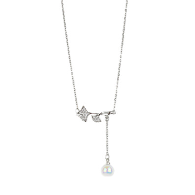 Αλυσίδα λαιμού με σχέδια DJ-030 - Ασημί