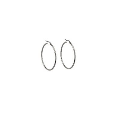 Κρίκος σκουλαρίκι HQ-009 - Ασημί