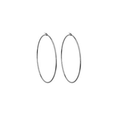 Κρίκος σκουλαρίκι HQ-017 - Ασημί