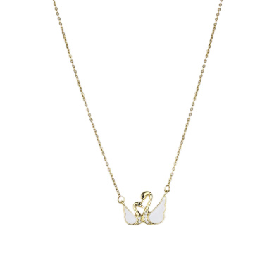 Αλυσίδα λαιμού με κύκνους DJ-002-1 - Ασπρο