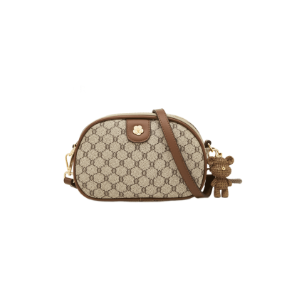 Υφασμάτινη Τσάντα Χιαστί  Foxer 900551F καφέ