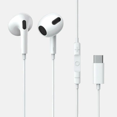 Handsfree με Βύσμα USB-C Encok C17 Άσπρο