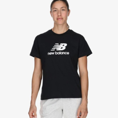T-Shirt New Balance Essentials Jersey Logo WT41502-BK Μαύρο