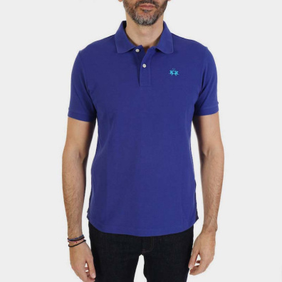 T-Shirt Polo La Martina BPMP01PK031-BL07017 Μπλε