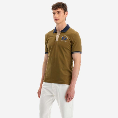 T-Shirt Polo La Martina YMP005PK001-VE03197 Χακί