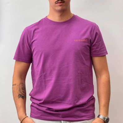 T-Shirt Trussardi TRU2MTS02-VI15 Μωβ