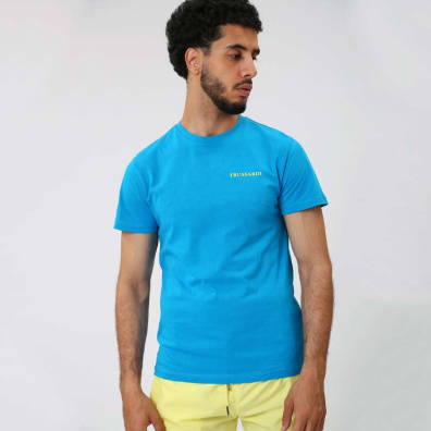 T-shirt Trussardi Beachwear TRU1MTS02-AZT Γαλάζιο