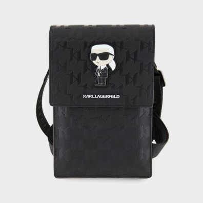 Universal Τσαντάκι - Θήκη Για Κινητό Karl Lagerfeld KLWBSAKHPKK Μαύρο