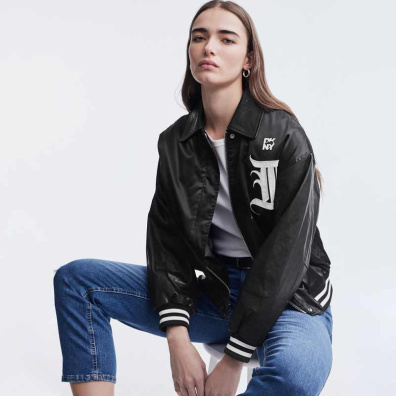 Μπόμπερ Μπουφάν DKNY D2B4A119-BLK Μαύρο