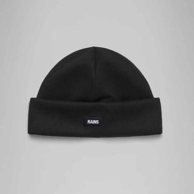 Σκουφάκι Rains Ribbed Fleece Beanie T1 20360-01 Μαύρο