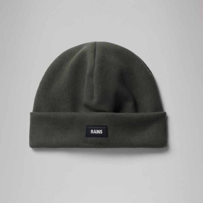 Σκουφάκι Rains Ribbed Fleece Beanie T1 20360-03 Πράσινο