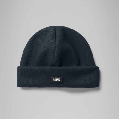 Σκουφάκι Rains Ribbed Fleece Beanie T1 20360-47 Σκούρο Μπλε
