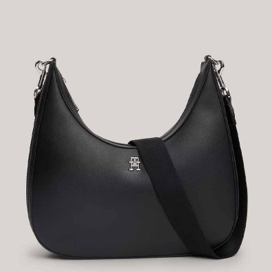 Τσάντα Ώμου Tommy Hilfiger AW0AW15723-BDS Μαύρο