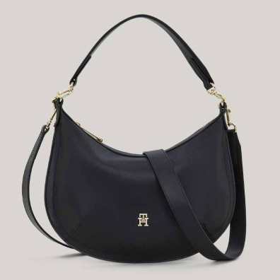 Τσάντα Χειρός Tommy Hilfiger AW0AW16687-BDS Μαύρο