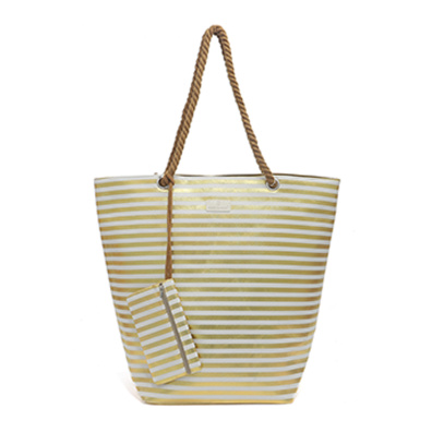 Τσάντα θαλάσσης 9627 - Χρυσό