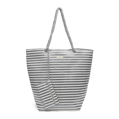 Τσάντα θαλάσσης 9627 - Ασημί