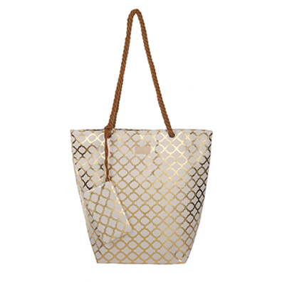 Τσάντα θαλάσσης 9628 - Χρυσό