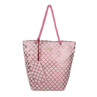 Τσάντα θαλάσσης 9628 - Ροζ