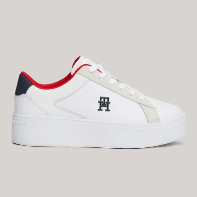 Sneaker Flatform Tommy Hilfiger FW0FW08210-YBS Άσπρο