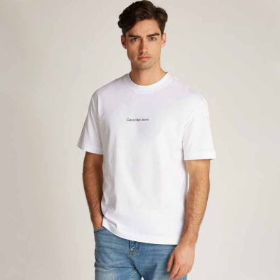 T-shirt Calvin Klein J30J325688-YAF Άσπρο
