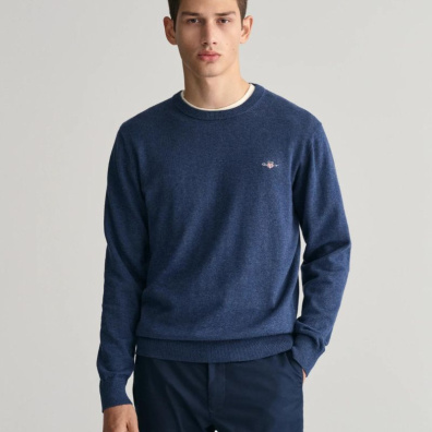 Βαμβακερό Πουλόβερ Gant 3G8030561-902 Μπλε