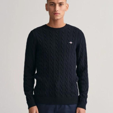 Βαμβακερό Πουλόβερ Gant 3G8050601-G0433 Σκούρο Μπλε