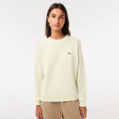 Μάλλινο Πουλόβερ Lacoste Crew Neck AF9551-70V Άσπρο