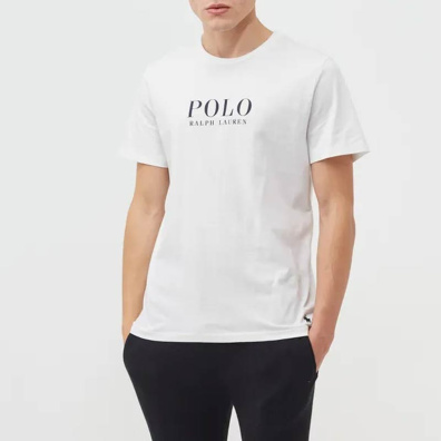 Μονόχρωμο T-shirt Polo Ralph Lauren 714899613005 Άσπρο