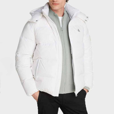 Μπουφάν Παρκά Calvin Klein J30J325946-YAF Άσπρο