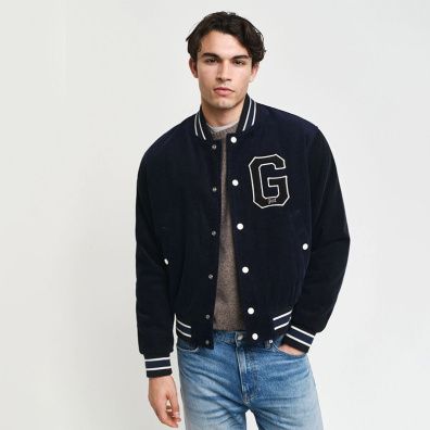 Μπουφάν Gant Corduroy Varsity 3G7006432-433 Σκούρο Μπλε