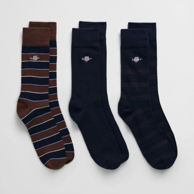 Σετ Δώρου Κάλτσες Gant 9960316-433 3 Ζεύγη Μπλε