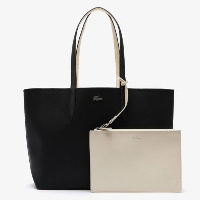 Τσάντα Ώμου Διπλής Ώψεως Lacoste NF2142AA-M66 Μαύρο Μπεζ