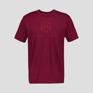 Τ-Shirt Gant Tonal Archive Shield 3G2003140-558 Μπορντό