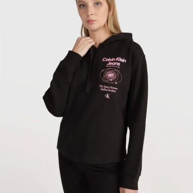 Φούτερ Με Κουκούλα Calvin Klein J20J221939-BEH Μαύρο