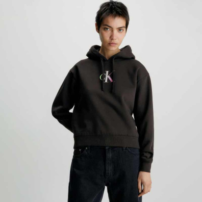 Φούτερ Με Κουκούλα Calvin Klein J20J222346-BEH Μαύρο