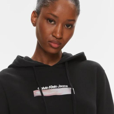Φούτερ Με Κουκούλα Calvin Klein J20J223267-BEH Μαύρο