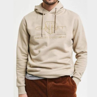 Φούτερ Με Κουκούλα Gant 3G2037020-270 Μπεζ